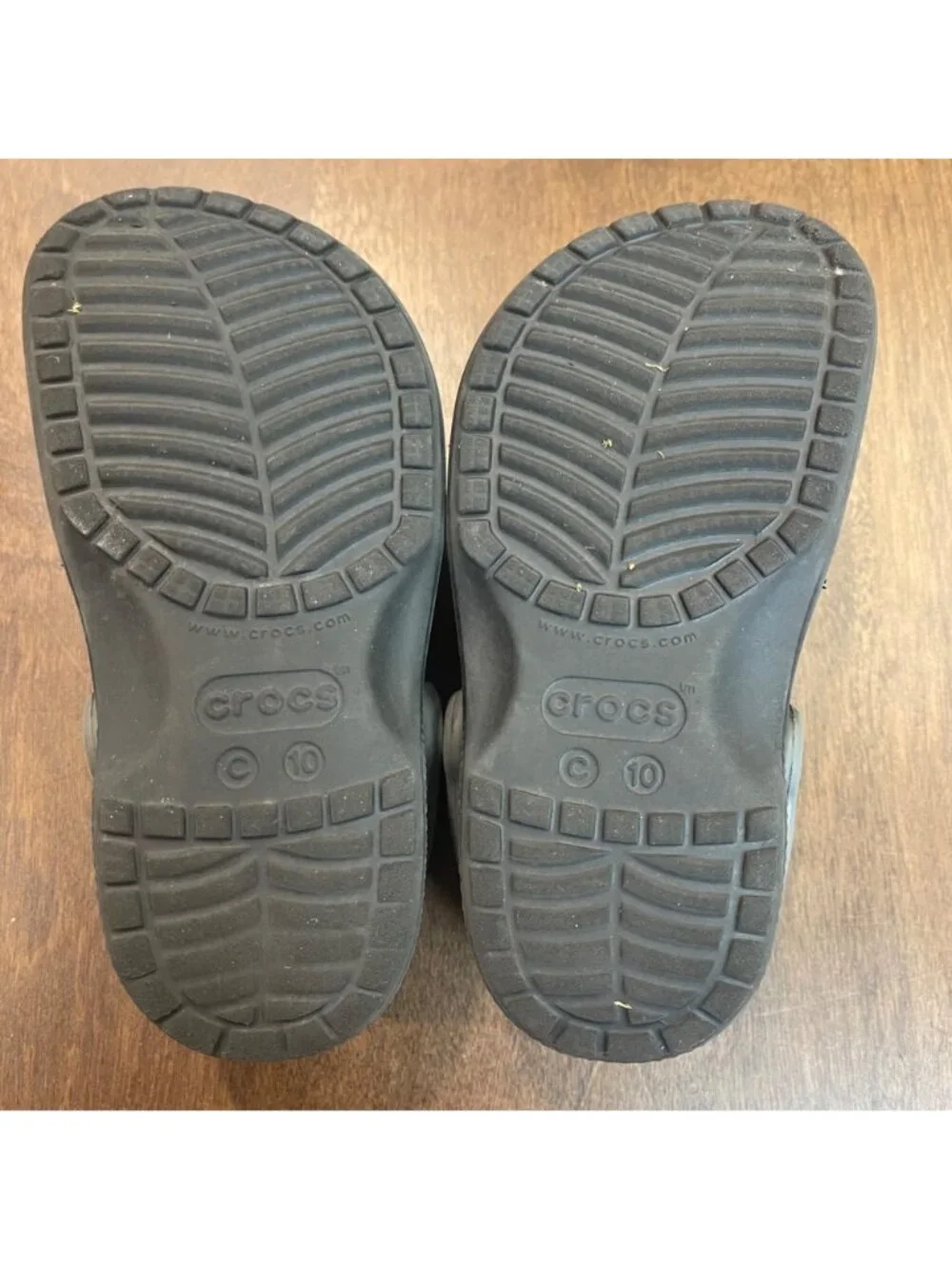Crocs Fun Lab Classic AM‎ Shark Clog Toddler Size 10 Black Gray Fin Waterproof